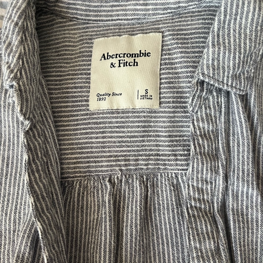 Abercrombie & Fitch Striped Short Sleeve Dress, Size small - Picture 2 of 3